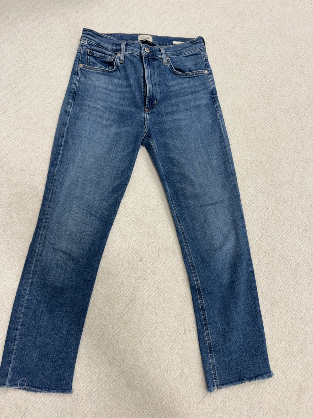 Citizens of Humanity Isola Size 27 Women's Blue Straight-Leg Jeans